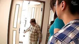 Asian offing with black man